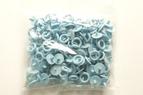 Plastiksutter 25mm l.blå